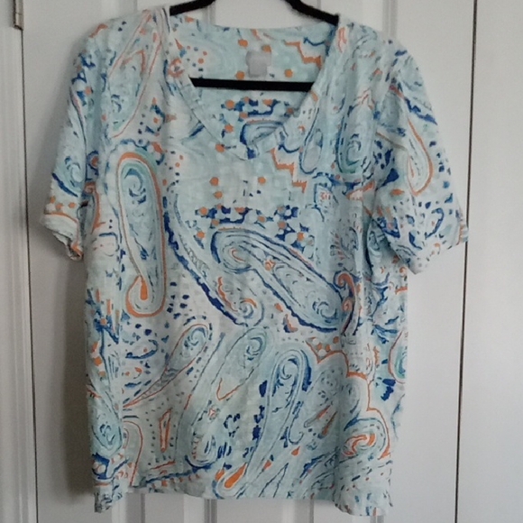 Chico's Tops - Chico's Multicolor Patterned Top